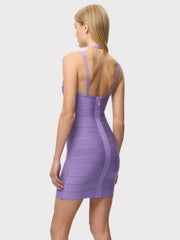 Strappy Halter Neck Bandage Bodycon Mini Dress