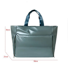 Waterproof Nylon Padded Quilted Shopping Tote Bag