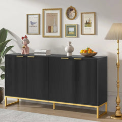 Fluted Sideboard Buffet Cabinet