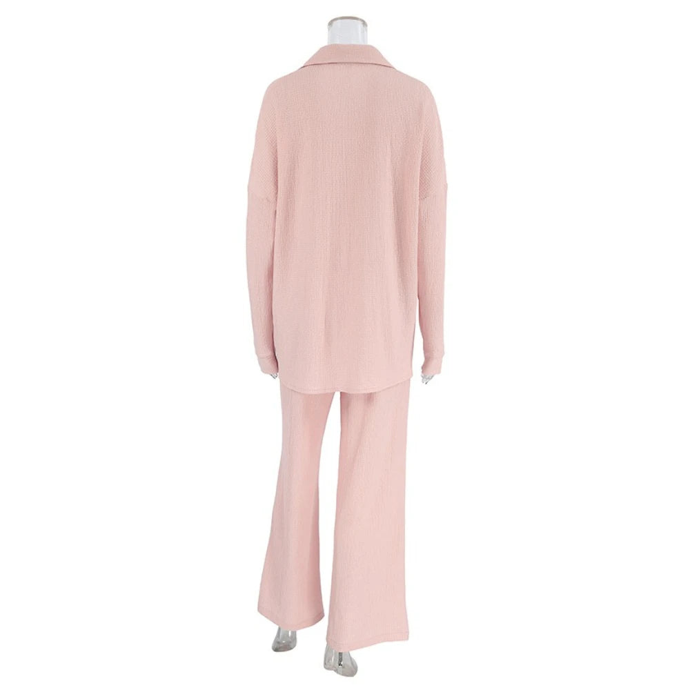 Pink suit on a mannequin - back