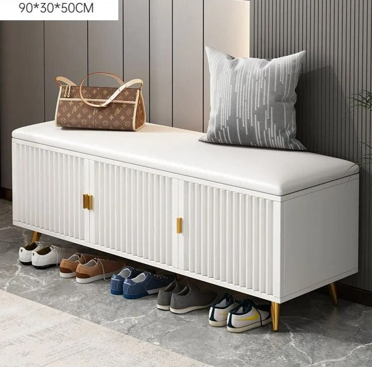 Waterproof Living Room Shoe Cabinets Dust Proof Modern Bench