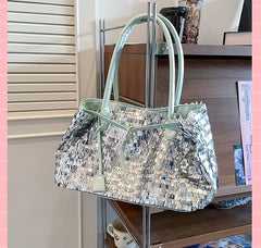 Sparkly Sequin Large Tote Bag