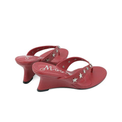 Star Embellished Wedge Sandals