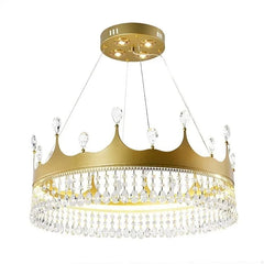 Crown Crystal Pendant Ceiling Lamp