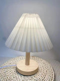 Pleated Solid Wood DIY Foldable Atmosphere Bedside Light