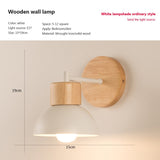 LED Wall Lamp Wooden Creative Decor Light with bulb