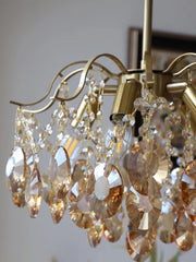 Crystal Chandelier Chain Pendant Ceiling Lighting