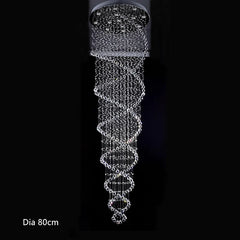 Crystal Led Hanging Lamp Modern Chandeliers For Staircase Villa