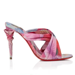 Satin Wrap Lace-Up Heels