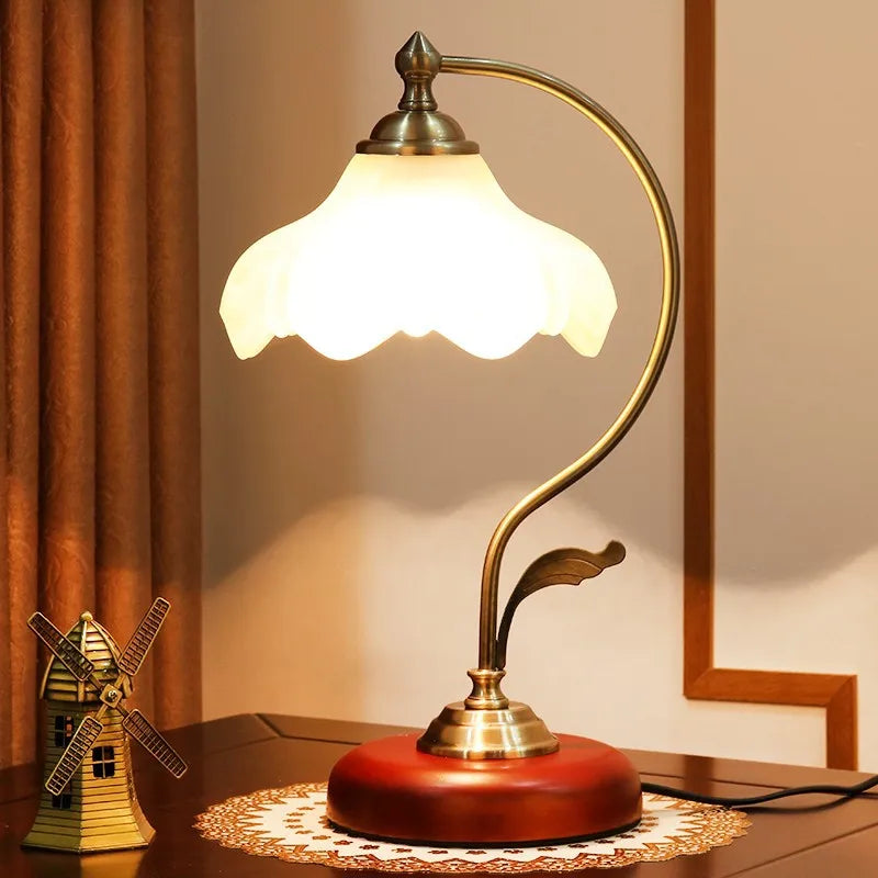 Modern Led Simple Bedside Glass Table Lamp