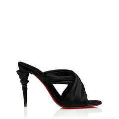 Satin Wrap Lace-Up Heels