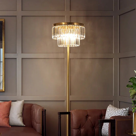 Modern Crystal Floor Lamp Luxury Creative Desk Lamp