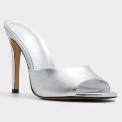 Peep Toe Stiletto Heel Mules