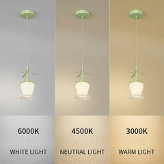 Flower Long Line Cord Small Pendant Lamp