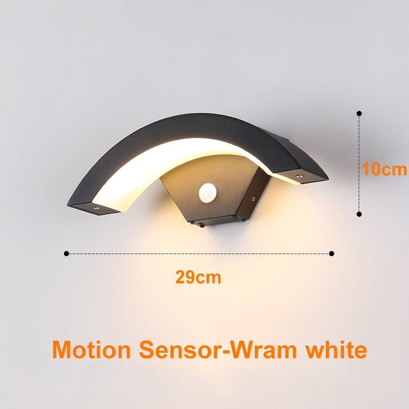 Waterproof Outdoor PIR Motion Sensor Wall Light