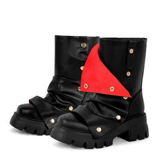 Chunky Platform Foldover Boots