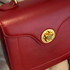 Structured Pu Top Handle Bag