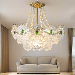 French Light Luxury Warm Crystal Lamp European Large Living Room Main Chandelier Designer Bedroom Dining Room Chandelier Golden Atelier 2