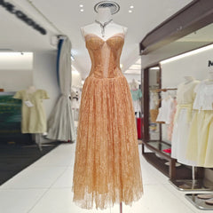 Lace A-Line Midi Dress