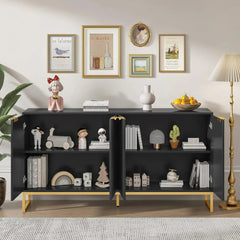 Fluted Sideboard Buffet Cabinet