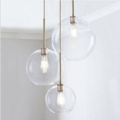 Glass Electroplating Gradient Led Hanging Lamp E27