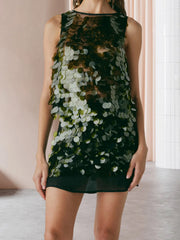 Sequin Party Tank Top | Cropped Club & Night Out Style