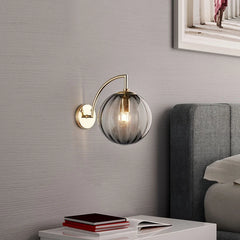 Modern Led Stained Glass Ball Wall Lamps 