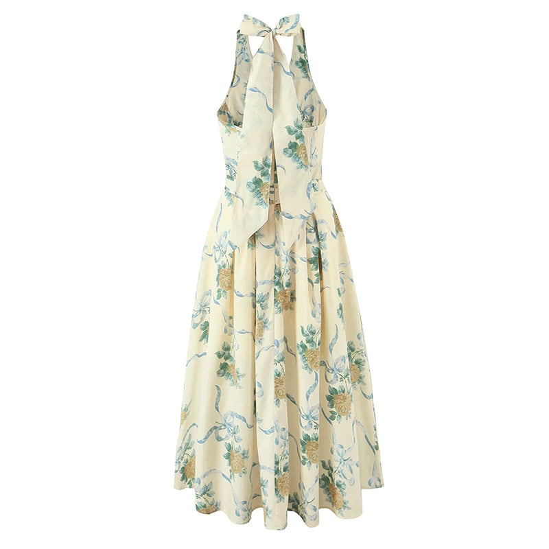 Floral dress on a white background