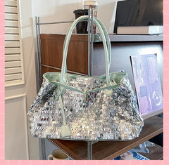 Sparkly Sequin Large Tote Bag