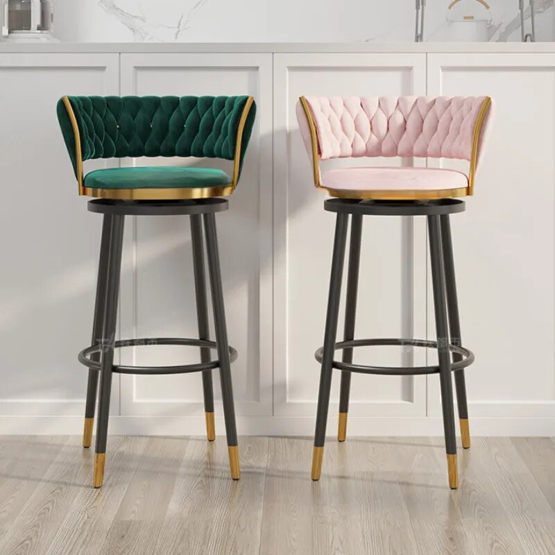Modern Bar Chairs Nordic Living Room High Stool 