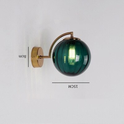 Modern LED Color Glass wall Indoor Light Fixture
