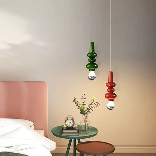 LED Pendant Light Minimalist Colourful Single Head Caterpillar Lamp