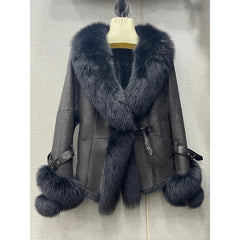 Fur Collar Shearling Jacket