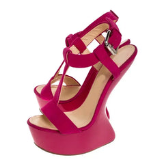 Platform Wedge Ankle Strap Heels