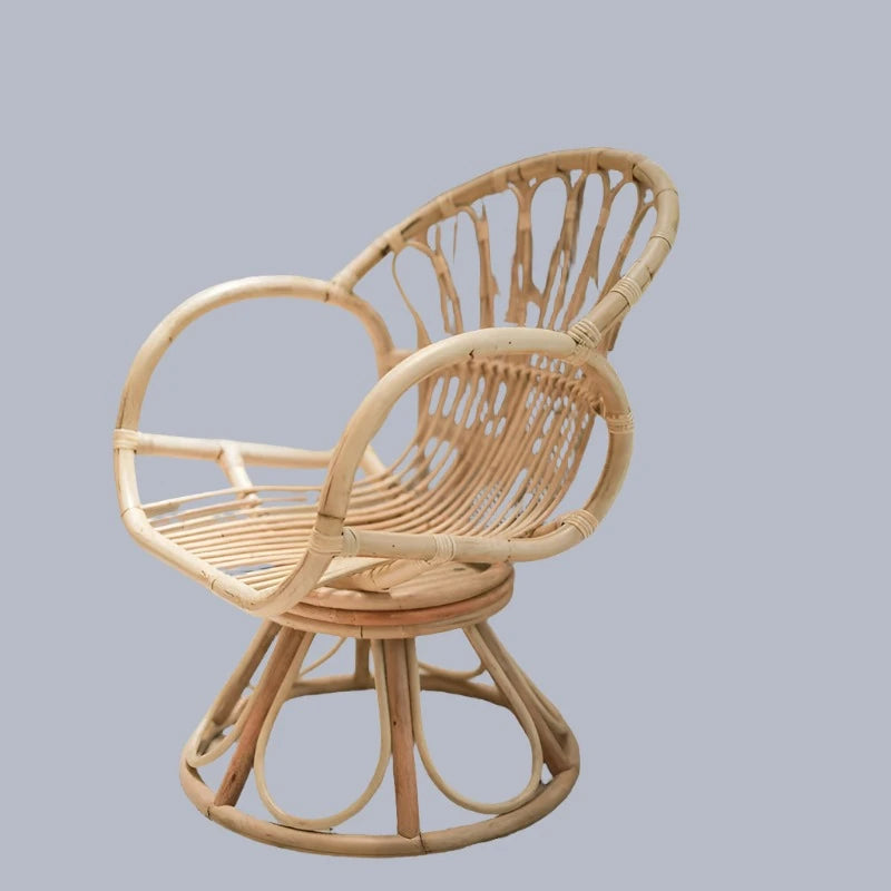 Recliner Chair Peacock Swivel Chair Rattan Woven Single Balcony Leisure Rattan Chair Nordic Household Swivel Chair Free Shipping Golden Atelier