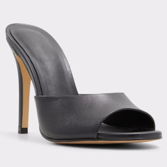 Peep Toe Stiletto Heel Mules