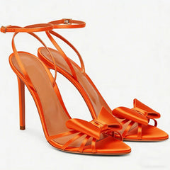 Bow Detail Thin Heel Sandals