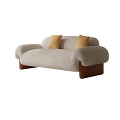 Modern Living Room Sectional Couch Wooden Lazy Arm Sofas