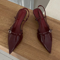 Pointed Toe Thin Heels Pump Shoes