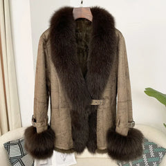 Fur Collar Shearling Jacket