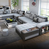 Multifunctional Corner Sofa Set L Shape 3 Seat Couch