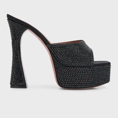 Platform Block Heel Mules