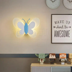 Blue Acrylic Butterfly LED Wall sconce Luminaires