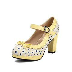 Polka Dot Mary Jane Heels