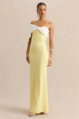 Off-Shoulder Bow Maxi Dress