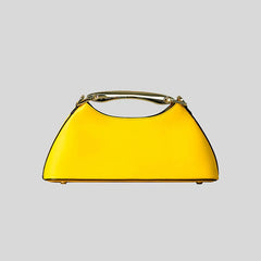 Trapezoid Top Handle Bag with Metal Bar