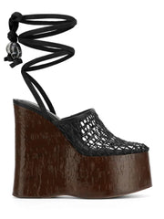 Lace Up Wedge Sandals