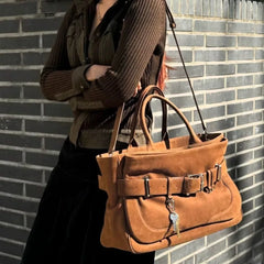 Faux Leather Large Bucket Bags for Women