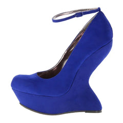 Sculpted Wedge Heel Pumps
