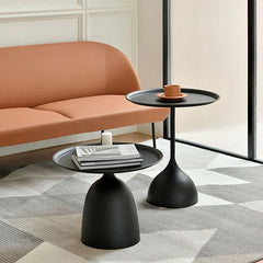 Black Console Table Round Coffee Tables Metal Sofa Side Table